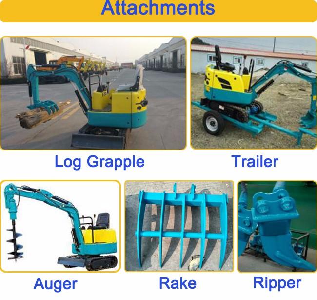 ราคาต่ำสุดของจีนผู้ผลิต 800 kg Mini Excavator สำหรับฟาร์ม