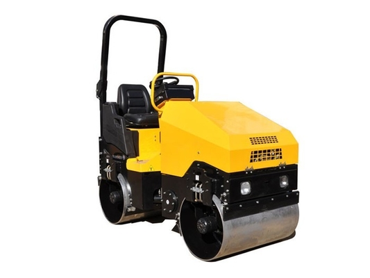 เครื่องบดลูกกลิ้งถนน ISO Tandem เครื่องดับเพลิงเกรด 1.5T ขนาด 1.5 ตันรับประกัน 1.3-1.5 ตัน